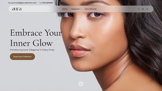 Aura Beauty | Ecommerce store theme